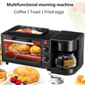 3-in-1 Breakfast Machine: Coffee Maker & Toaster