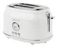 Haden Dorset 75074 Stainless Steel 900W Retro Toaster 2 Slice Wide Slot w/Removable Crumb Tray and Settings Ivory/Chrome Toasters w/Adjustable Browning Control Smart Toaster
