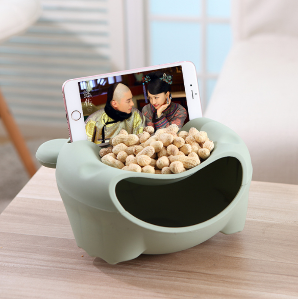 Plastic Lazy Fruit Tray, Double-Layered Cartoon Plate